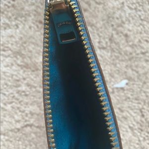 Coach wallet with blue lining